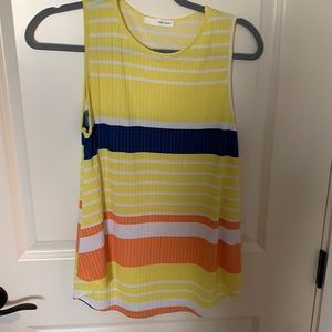 Striped sleeveless blouse